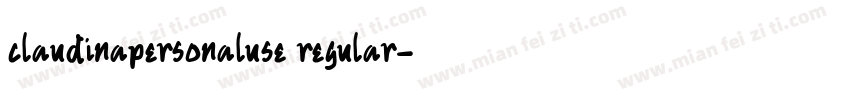 claudinapersonaluse regular字体转换